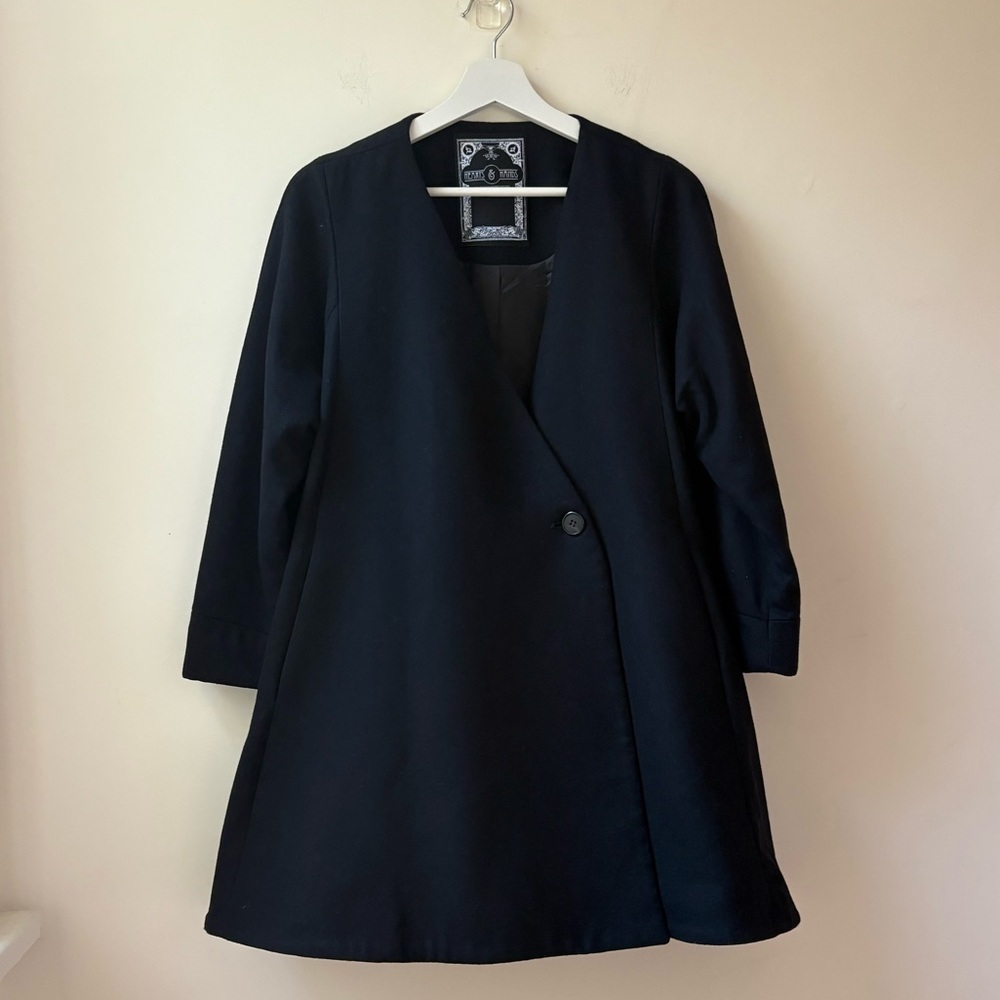 Cecilia Hammarborg Black Swing Coat​ - Picture 9 of 13